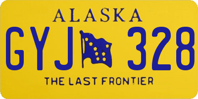 AK license plate GYJ328