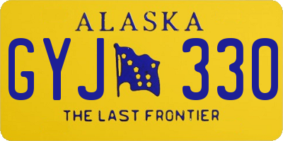 AK license plate GYJ330