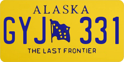 AK license plate GYJ331