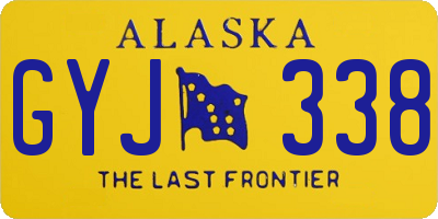 AK license plate GYJ338