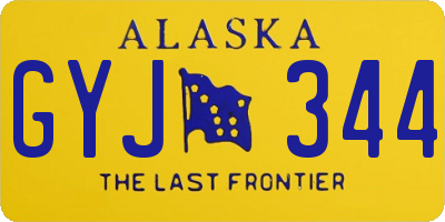 AK license plate GYJ344
