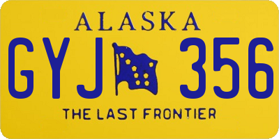 AK license plate GYJ356