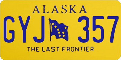 AK license plate GYJ357