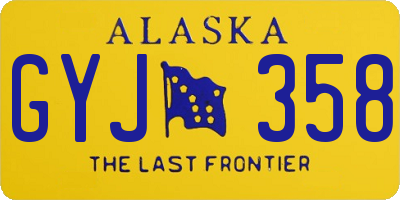 AK license plate GYJ358