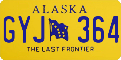 AK license plate GYJ364
