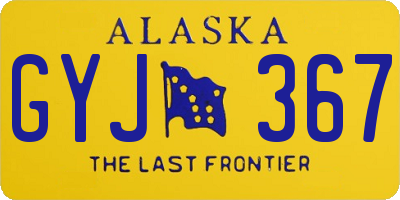AK license plate GYJ367