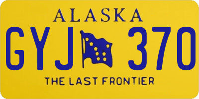 AK license plate GYJ370