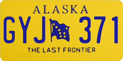 AK license plate GYJ371