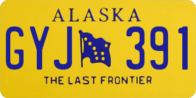 AK license plate GYJ391