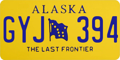 AK license plate GYJ394