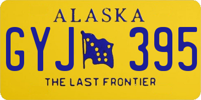 AK license plate GYJ395