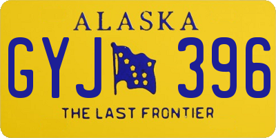 AK license plate GYJ396