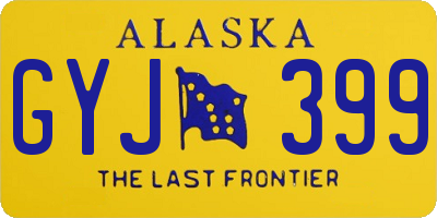 AK license plate GYJ399