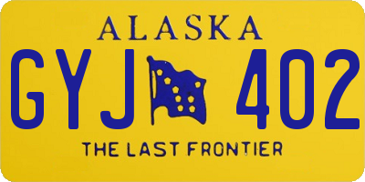 AK license plate GYJ402