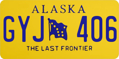 AK license plate GYJ406