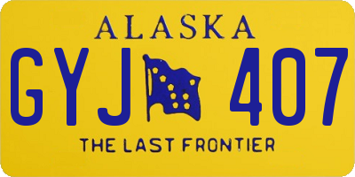 AK license plate GYJ407