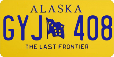 AK license plate GYJ408