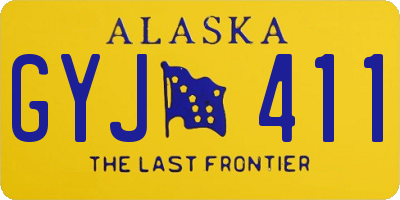 AK license plate GYJ411
