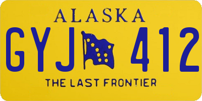 AK license plate GYJ412
