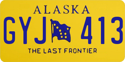 AK license plate GYJ413