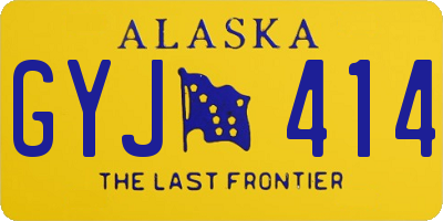AK license plate GYJ414