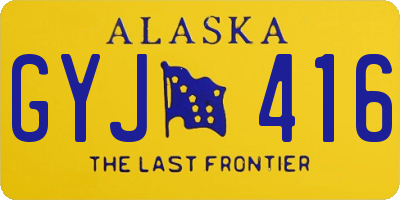 AK license plate GYJ416