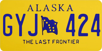 AK license plate GYJ424