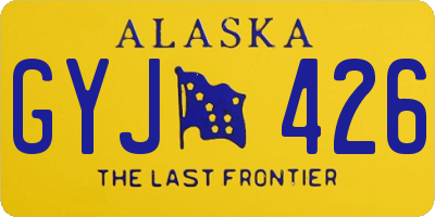 AK license plate GYJ426