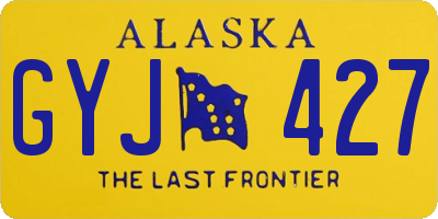 AK license plate GYJ427
