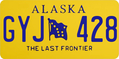 AK license plate GYJ428