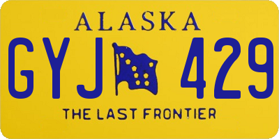 AK license plate GYJ429