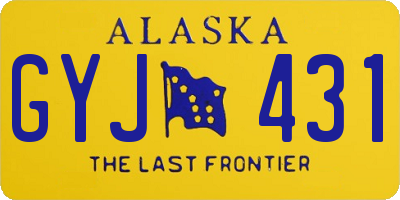 AK license plate GYJ431