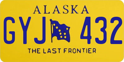 AK license plate GYJ432
