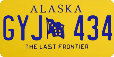 AK license plate GYJ434
