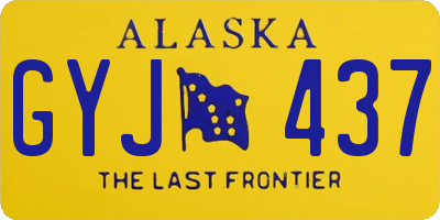 AK license plate GYJ437