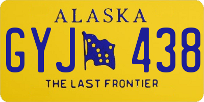 AK license plate GYJ438