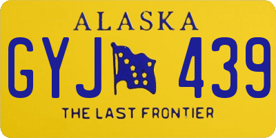 AK license plate GYJ439