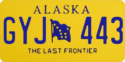 AK license plate GYJ443