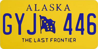 AK license plate GYJ446