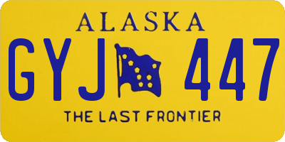 AK license plate GYJ447