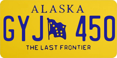 AK license plate GYJ450