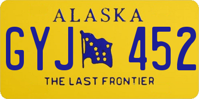 AK license plate GYJ452