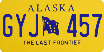 AK license plate GYJ457