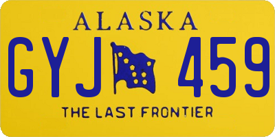 AK license plate GYJ459