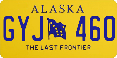AK license plate GYJ460