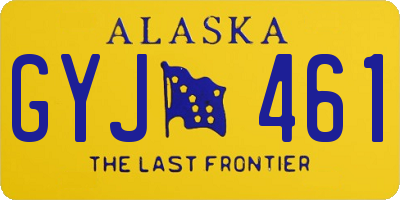 AK license plate GYJ461