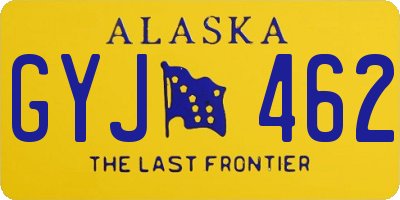 AK license plate GYJ462