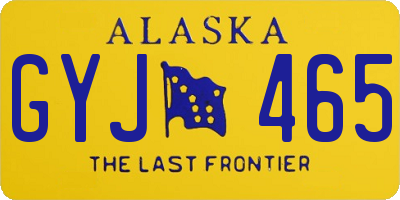 AK license plate GYJ465