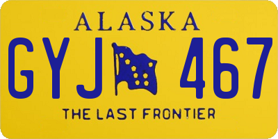 AK license plate GYJ467