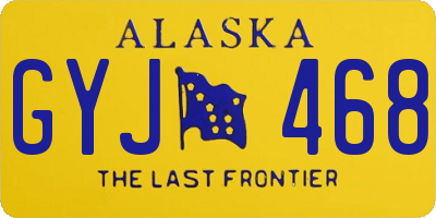 AK license plate GYJ468